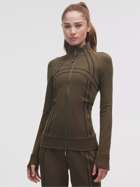 NWT lululemon athletica Olive Green Define Track Jacket Luon